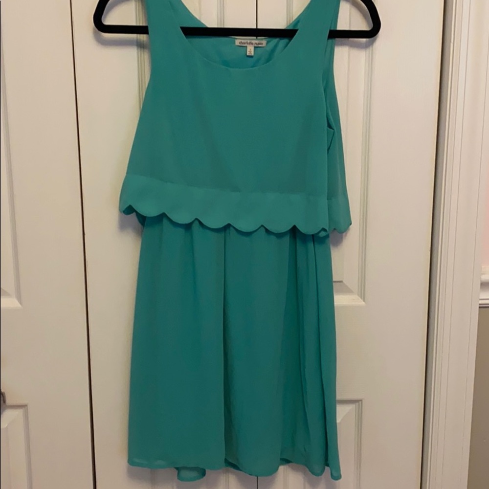 Charolette Russe Turquoise Dress size small